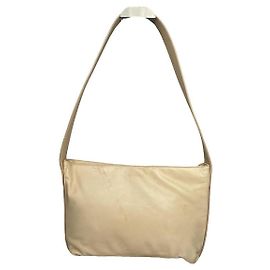 Borsa a mano in pelle beige Loewe Puzzle