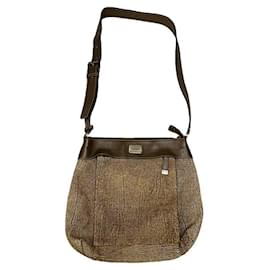 Borsa a mano in pelle marrone BORBONESE - Autre Marque