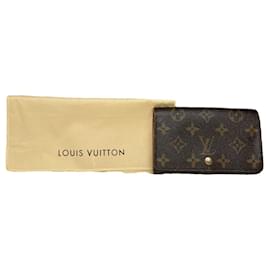 Billetera de cuero marrón Louis Vuitton Juliette