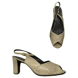 Dior Beiger Lederabsatz