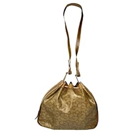 Céline Borsa a secchiello in pelle marrone Celine