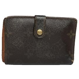 Portafoglio in pelle marrone Iris di Louis Vuitton
