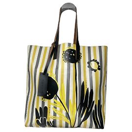 Borsa a mano in pelle multicolore Marni