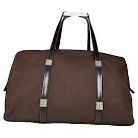 Borsa a mano in cotone marrone Givenchy 4G