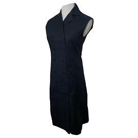 Balenciaga Navy Baumwollkleid