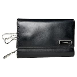 Borsa in pelle nera Prada
