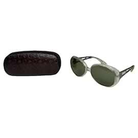 Céline Gafas de sol de metal plateado Celine