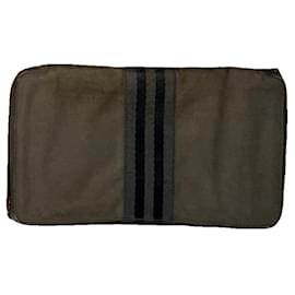 Portafoglio in cotone argento Hermès Toto