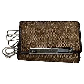Borsa in pelle beige Gucci GG Blooms