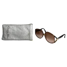 Gafas de sol de plástico marrón Dior
