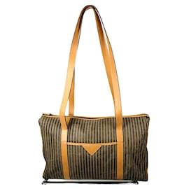 Fendi Baguette braune Lederhandtasche