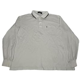 Yves Saint Laurent Weißer Baumwollstrick und Sweatshirt
