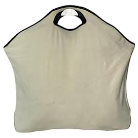Borsa a mano in poliestere bianco con anagramma Loewe