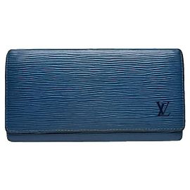 Sac en cuir bleu Louis Vuitton