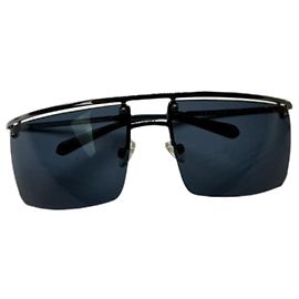 Céline Gafas de sol de metal azul Celine