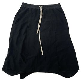 Pantalón de seda negro Rick Owens