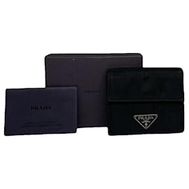 Borsa in poliestere nera Prada
