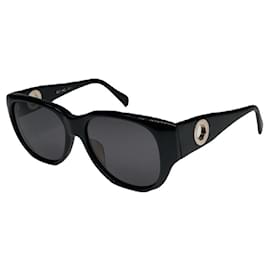 Céline Gafas de sol de plástico negro Celine