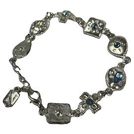 Pulseira de metal prateado Nina Ricci