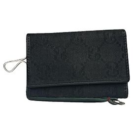 Borsa in cotone nero Gucci GG Blooms