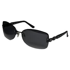 Gafas de sol de plástico negro Loewe