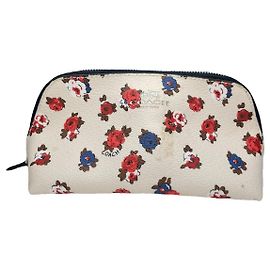Borsa a mano in pelle bianca Coach