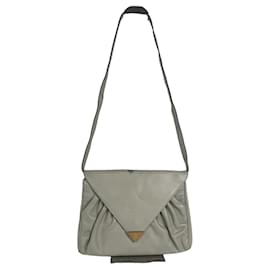 Celine Triomphe Maillon Kette Silber Leder Handtasche - Céline
