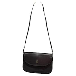 Autre Marque Borsa a mano in pelle lucida marrone non firmata