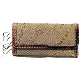 Borsa in pelle beige Prada