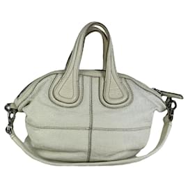 Borsa in pelle bianca Givenchy Nightingale