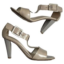 Jil Sander Beige Patent Leather Heel