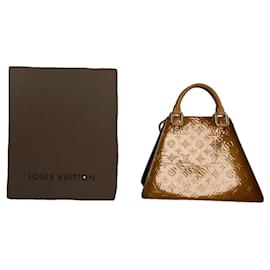 Borsa a mano in pelle verniciata marrone Forsyth di Louis Vuitton