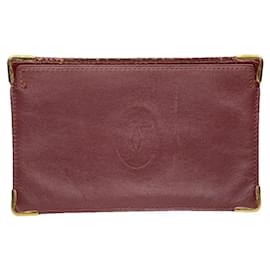 Borsa in pelle verniciata bordeaux di Cartier