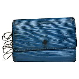 Louis Vuitton Lockme Blue Leather Purse