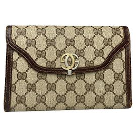 Gucci Dionysus Beige Leather Clutch Bag