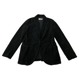Schwarzer Baumwollmantel Maison Martin Margiela