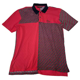 Christian Dior Polo de algodón rojo Dior Homme