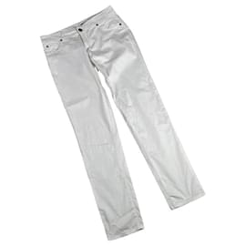 Pantalón de algodón blanco Versace