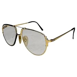 Óculos de sol de metal dourado Dior