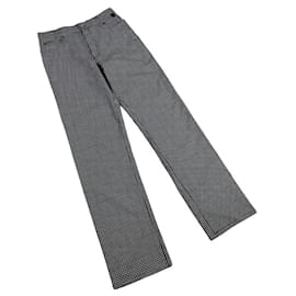 Calça de poliéster cinza Versace
