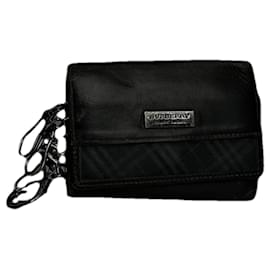 Borsa in pelle nera Burberry