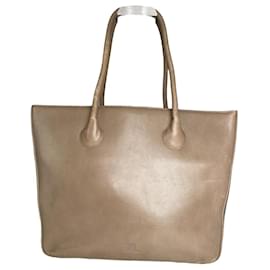 Borsa in pelle beige Issey Miyake