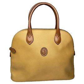 Borsa in pelle gialla Trussardi
