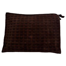 Clutch in pelle marrone Bottega Veneta