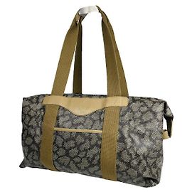 Borsa da viaggio in pelle grigia Saint Laurent
