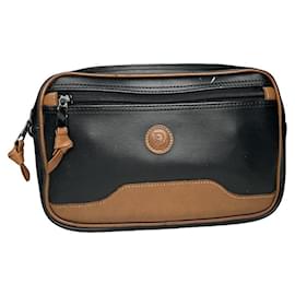 Clutch in pelle verniciata nera Dior Admit It