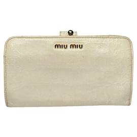 Miu Miu White Leather Wallet
