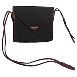 Sac à main en cuir gris Yves Saint Laurent