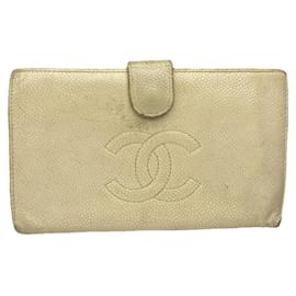 Chanel Cambon Beige Leather Wallet