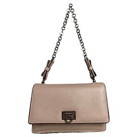 Salvatore Ferragamo Wanda East West rosa Lederhandtasche